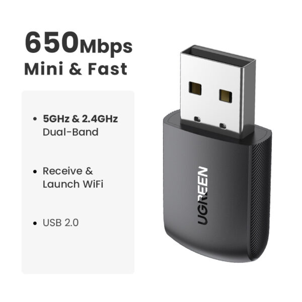 Usb Wireless Network Card Computer Wifi Receiver - Image 7