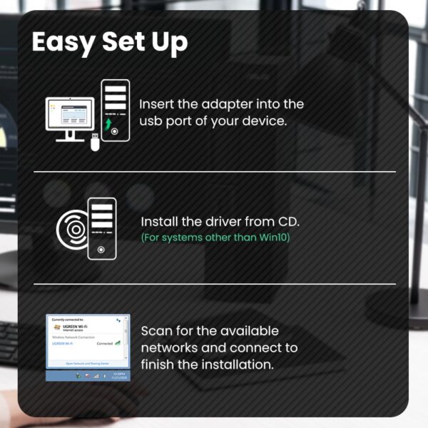 Usb Wireless Network Card Computer Wifi Receiver - Image 6