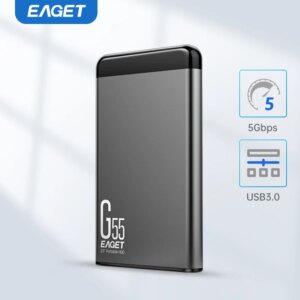 Eaget 2.5 inch Portable HDD 5400 RPM USB 3.0 Hard Disk Drive 500GB 1TB 2TB External Mechanical Hard Drive for Laptop Desktop