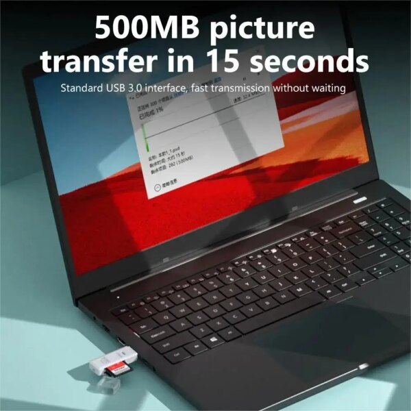 Multi Functional 2-in-1 High-speed USB 3.0/2.0 Card Reader Supports TF+SD Computer, Tablet Camera, Laptop, Car Mounted - Image 2