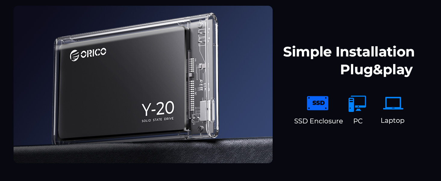ORICO SATA III SSD 2.5” Internal Solid State Drive 3D NAND 512GB 1TB 2TB 4TB UP to 550MB/s for Upgrade PC Laptop Desktops