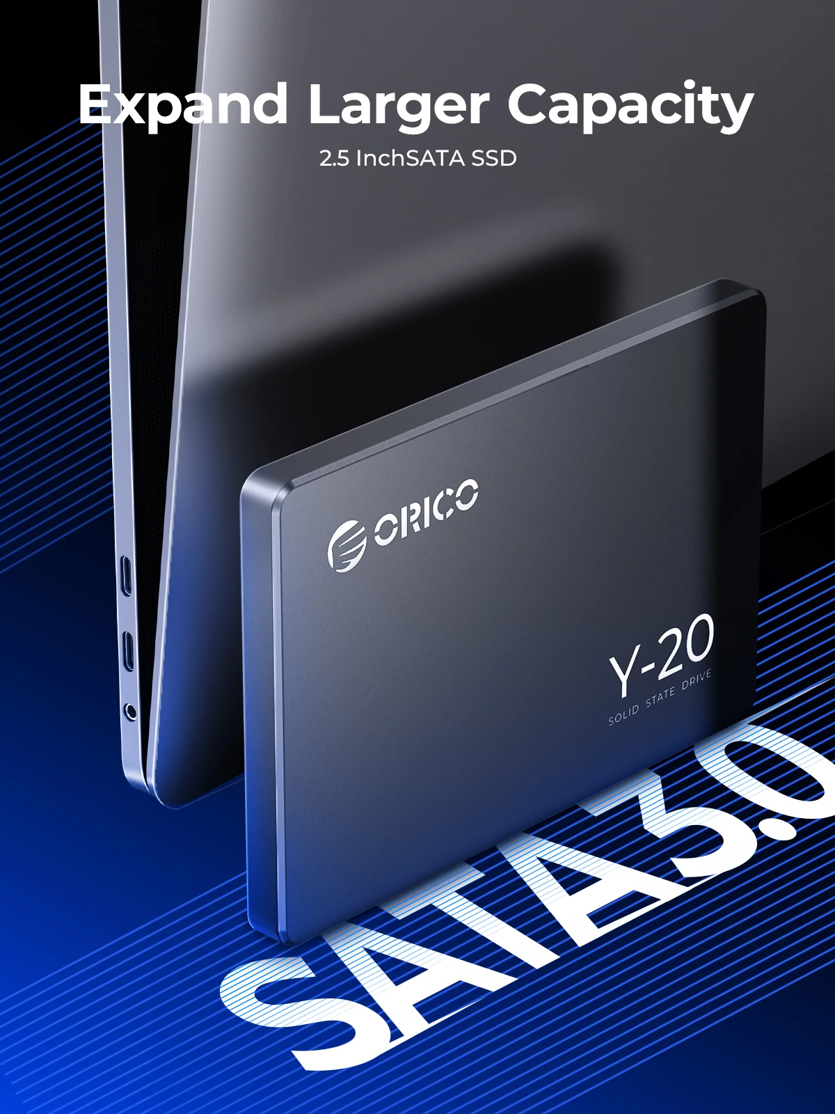 ORICO SATA III SSD 2.5” Internal Solid State Drive 3D NAND 512GB 1TB 2TB 4TB UP to 550MB/s for Upgrade PC Laptop Desktops