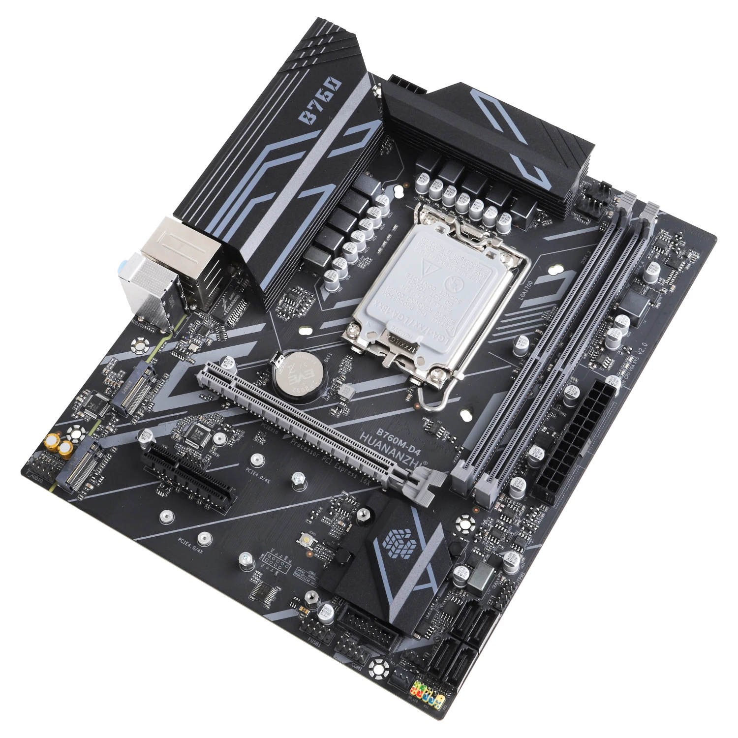 HUANANZHI B760M D4 M-ATX DDR4 Motherboard Support 12 13 Gen（ Intel LGA 1700 CPU 12100F/12400F/12490F/12600F/12700F/13600F）