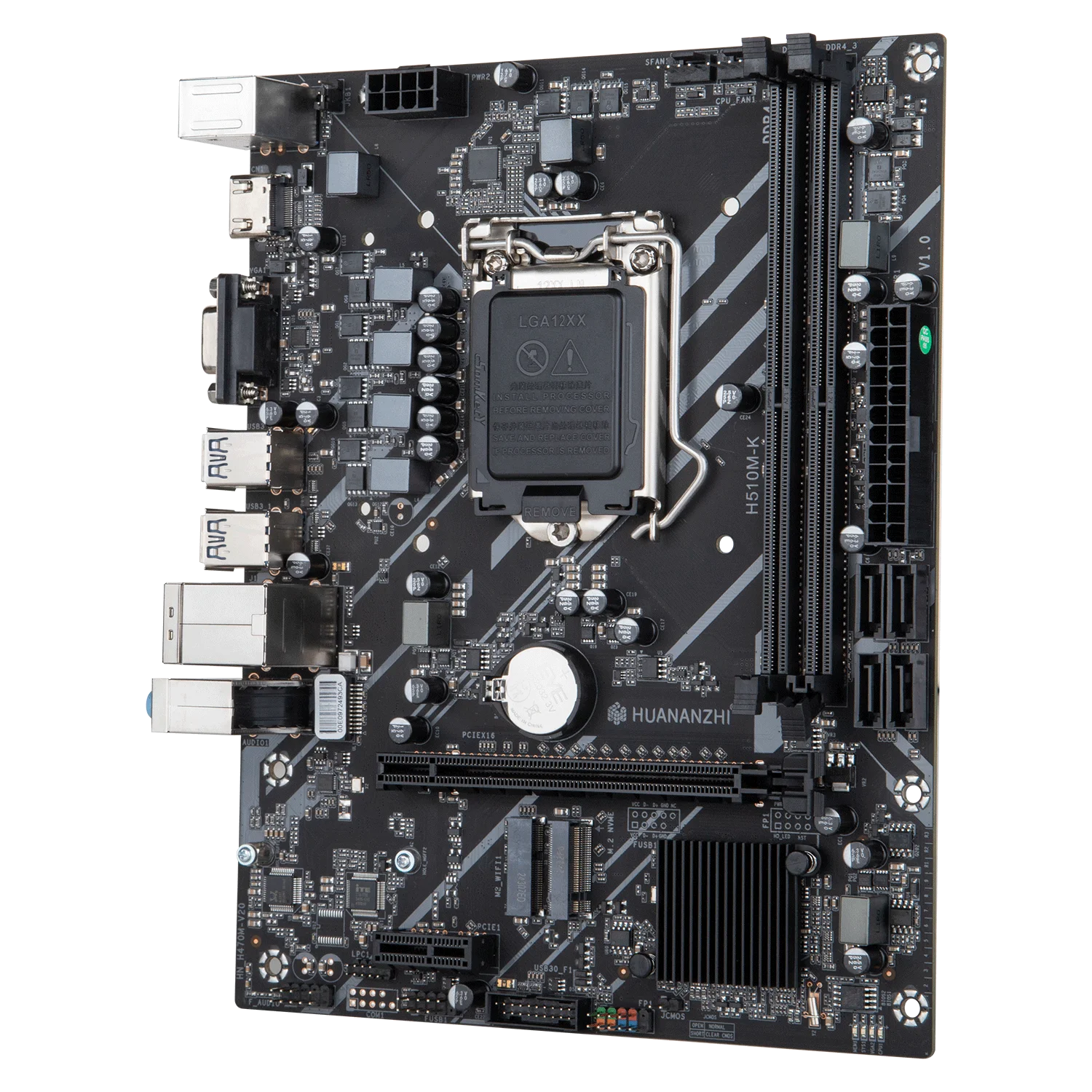 HUANANZHI H510M K M-ATX Motherboard Intel LGA 1200 Support 10 11 generation DDR4 2133 2666 2933MHz XMP 64G M.2 NVME M.2 WIFI HUANANZHI H510M K M-ATX Motherboard Intel LGA 1200 Support 10 11 generation DDR4 2133 2666 2933MHz XMP 64G M.2 NVME M.2 WIFI