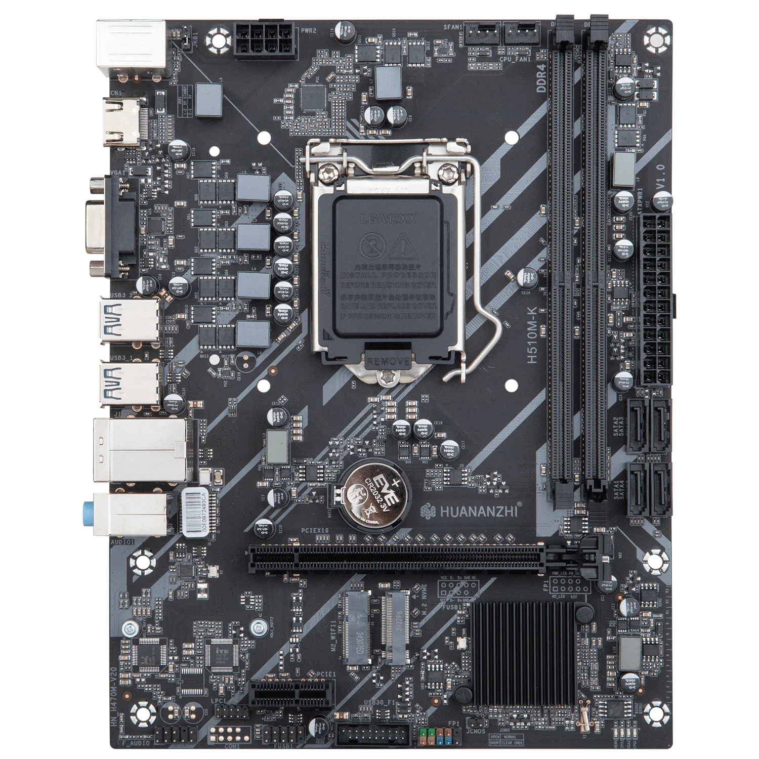 HUANANZHI H510M K M-ATX Motherboard Intel LGA 1200 Support 10 11 generation DDR4 2133 2666 2933MHz XMP 64G M.2 NVME M.2 WIFI HUANANZHI H510M K M-ATX Motherboard Intel LGA 1200 Support 10 11 generation DDR4 2133 2666 2933MHz XMP 64G M.2 NVME M.2 WIFI