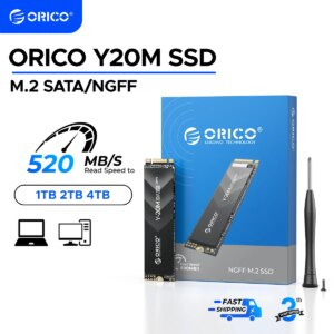 ORICO Y20M M.2 SATA SSD 1TB 2TB 4TB M.2 NGFF SSD 500MB/S M.2 2280 Ngff Sata B & M Key Solid State Hard Drive for Desktop Laptop