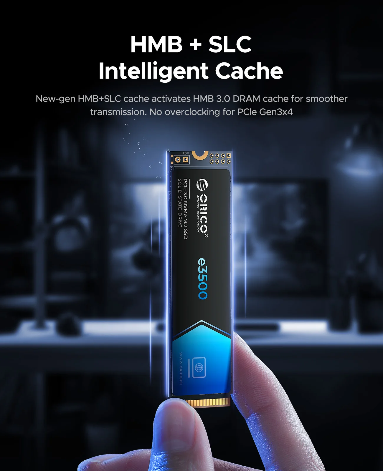 ORICO e3500 M.2 NVMe SSD 1TB PCIe3.0 3500MB/s 2280 PCIe Gen3x4 NVMe Internal Solid State Drive for Laptop/Desktop 3D NAND 5 Yeas