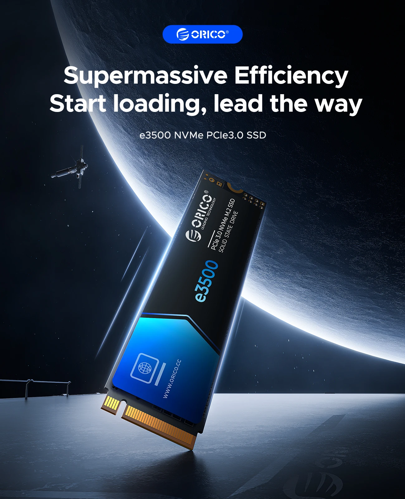 ORICO e3500 M.2 NVMe SSD 1TB PCIe3.0 3500MB/s 2280 PCIe Gen3x4 NVMe Internal Solid State Drive for Laptop/Desktop 3D NAND 5 Yeas