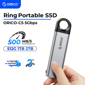 ORICO C10 1TB External SSD Up to 1050MB/S Hanging Hole Design Portable Solid State Drive Storage PSSD for Tablets Laptops C10