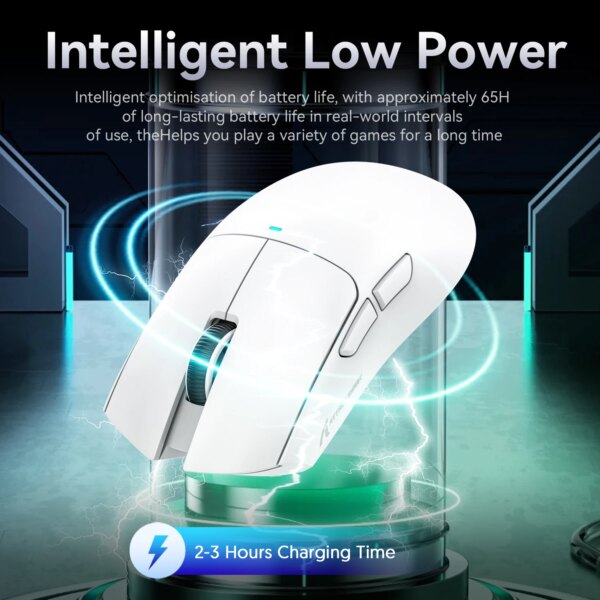 ATTACK SHARK X11 Lightweight Wireless Gaming Mouse with RGB Backlight Charging, Up to 22K DPI, PAW3311 Optical Sensor, HUYU Swit - Image 3