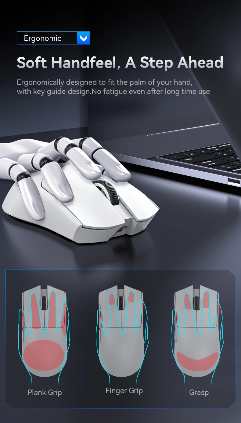 ATTACK SHARK X11 Lightweight Wireless Gaming Mouse with RGB Backlight Charging, Up to 22K DPI, PAW3311 Optical Sensor, HUYU Swit ATTACK SHARK X11 Lightweight Wireless Gaming Mouse with RGB Backlight Charging, Up to 22K DPI, PAW3311 Optical Sensor, HUYU Swit