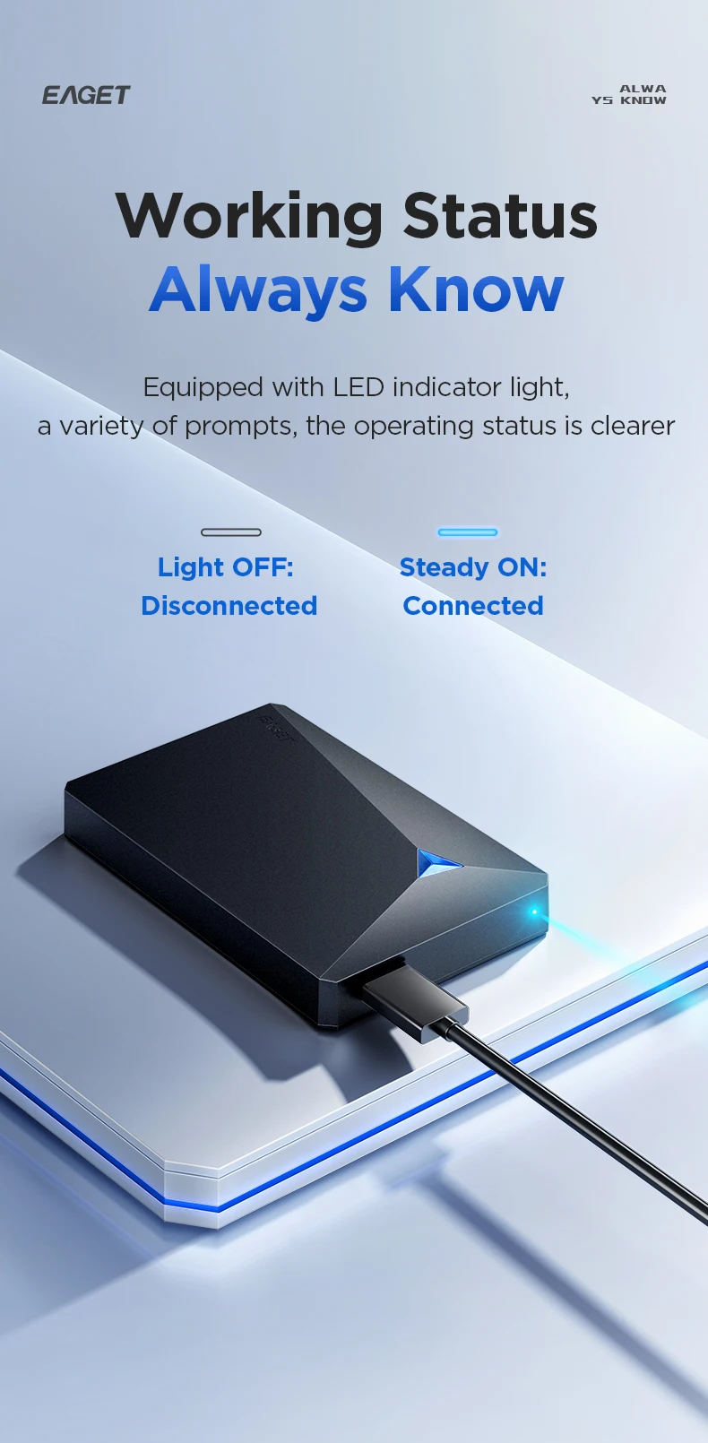 Eaget Portable External Hard Drive 1TB 5TB HDD 2.5 inch 5Gbps External Hard Disk Memory Compatible for PC Mac Desktop MacBook Eaget Portable External Hard Drive 1TB 5TB HDD 2.5 inch 5Gbps External Hard Disk Memory Compatible for PC Mac Desktop MacBook