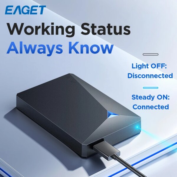 Eaget Portable External Hard Drive 1TB 5TB HDD 2.5 inch 5Gbps External Hard Disk Memory Compatible for PC Mac Desktop MacBook - Image 4