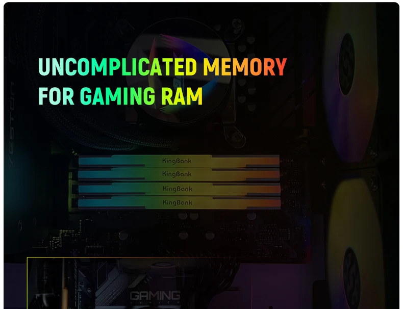 KingBank memoria ram RGB RAM ddr4 8GBx2 16GBx2 3200MHz 3600MHz 4000MHz Hynix dual-channel DIMM desktop memory ram