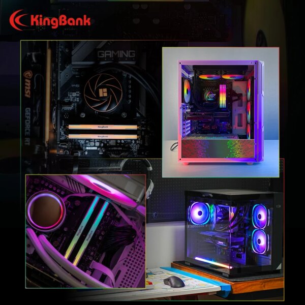 KingBank memoria ram RGB RAM ddr4 8GBx2 16GBx2 3200MHz 3600MHz 4000MHz Hynix dual-channel DIMM desktop memory ram - Image 6