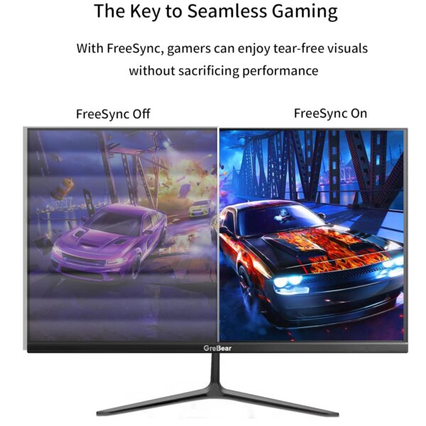 GreBear IPS Computer Monitor 24 Inch, FHD 1080p PC Monitor 5ms(GTG) 99% sRGB,Ultra Slim, LED Low Blue Light An - Image 6