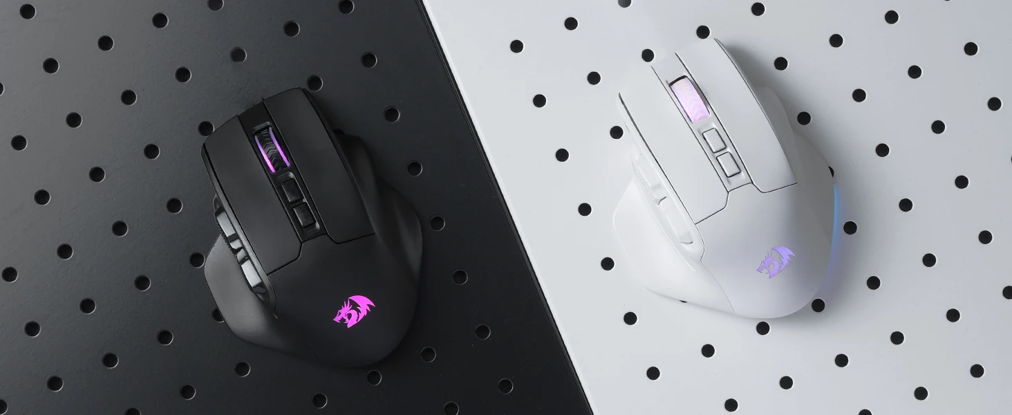 Redragon M811 PRO Wireless MMO Gaming Mouse, 15 Programmable Buttons RGB Gamer Mouse, 10 Side Macro Keys Redragon M811 PRO Wireless MMO Gaming Mouse, 15 Programmable Buttons RGB Gamer Mouse, 10 Side Macro Keys