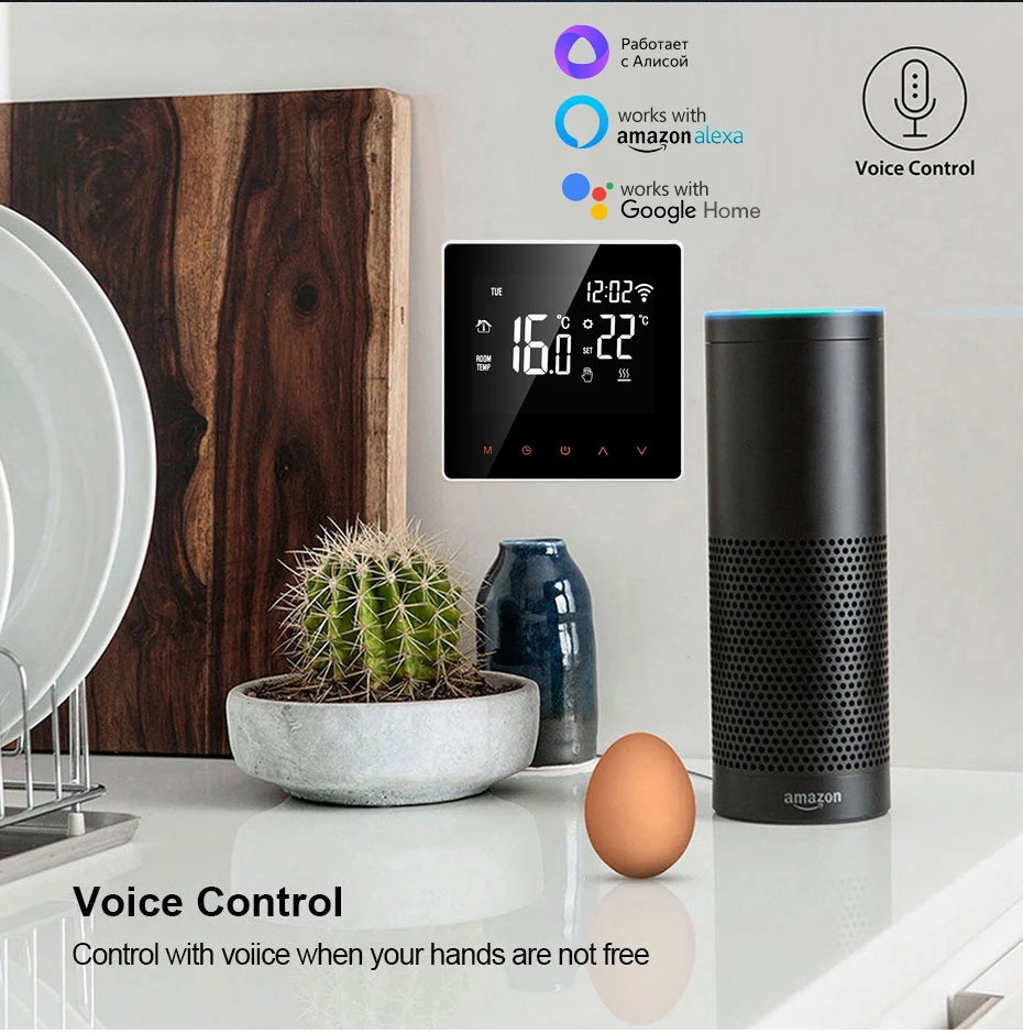 AVATTO Tuya WiFi Smart Thermostat Electric Heating Water Gas Boiler Temperature Remote Controller Work with Alexa,Google Home AVATTO Tuya WiFi Smart Thermostat Electric Heating Water Gas Boiler Temperature Remote Controller Work with Alexa,Google Home
