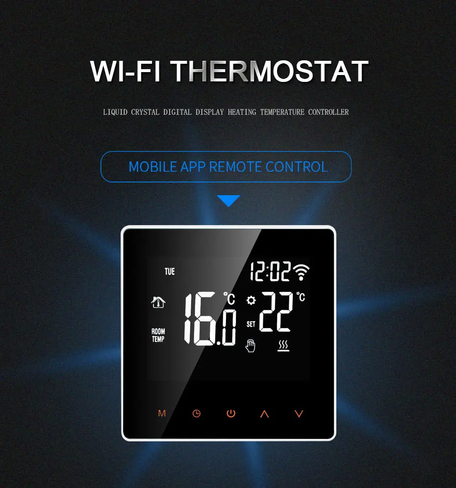 AVATTO Tuya WiFi Smart Thermostat Electric Heating Water Gas Boiler Temperature Remote Controller Work with Alexa,Google Home AVATTO Tuya WiFi Smart Thermostat Electric Heating Water Gas Boiler Temperature Remote Controller Work with Alexa,Google Home
