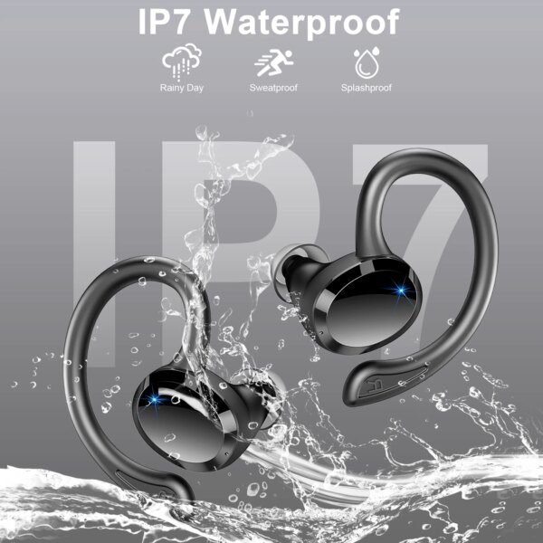 Wireless Earbuds, Bluetooth 5.3 Earbuds Stereo Bass, in-Ear Noise Cancelling Mic, Earphones IP7 Waterproof Sports, 40H Playback. - Image 6