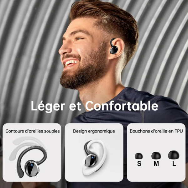 Wireless Earbuds, Bluetooth 5.3 Earbuds Stereo Bass, in-Ear Noise Cancelling Mic, Earphones IP7 Waterproof Sports, 40H Playback. - Image 5