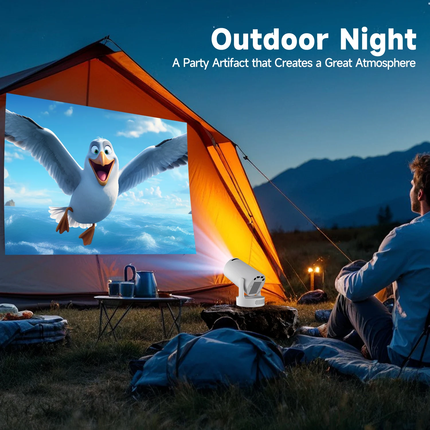 Magcubic HY300 Pro + Projector 4K 720P With 5W Speaker Android 11 8000 Lumens WiFi 6 BT5.4 Outdoor Video Home Theater Projector Magcubic HY300 Pro + Projector 4K 720P With 5W Speaker Android 11 8000 Lumens WiFi 6 BT5.4 Outdoor Video Home Theater Projector