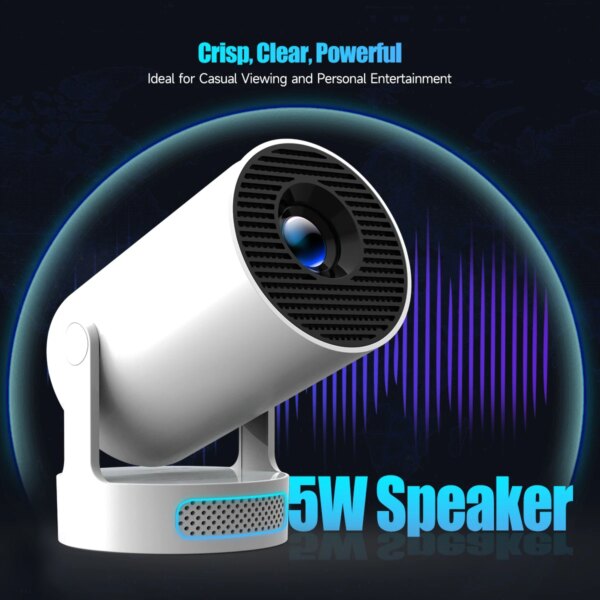 Magcubic HY300 Pro + Projector 4K 720P With 5W Speaker Android 11 8000 Lumens WiFi 6 BT5.4 Outdoor Video Home Theater Projector - Image 4