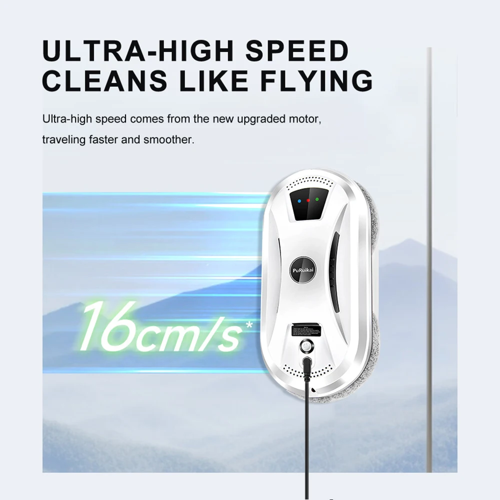 PuRuiKai Ultra thin Robot vacuum cleaner window cleaning robot window electric glass limpiacristales remote control for home