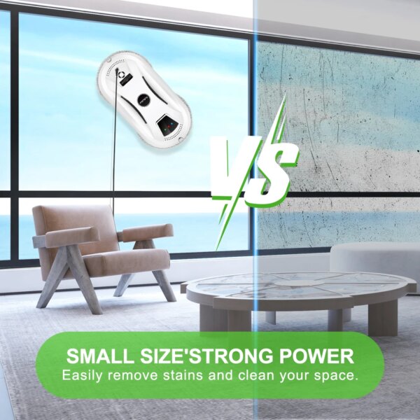 PuRuiKai Ultra thin Robot vacuum cleaner window cleaning robot window  electric glass limpiacristales remote control for home - Image 2