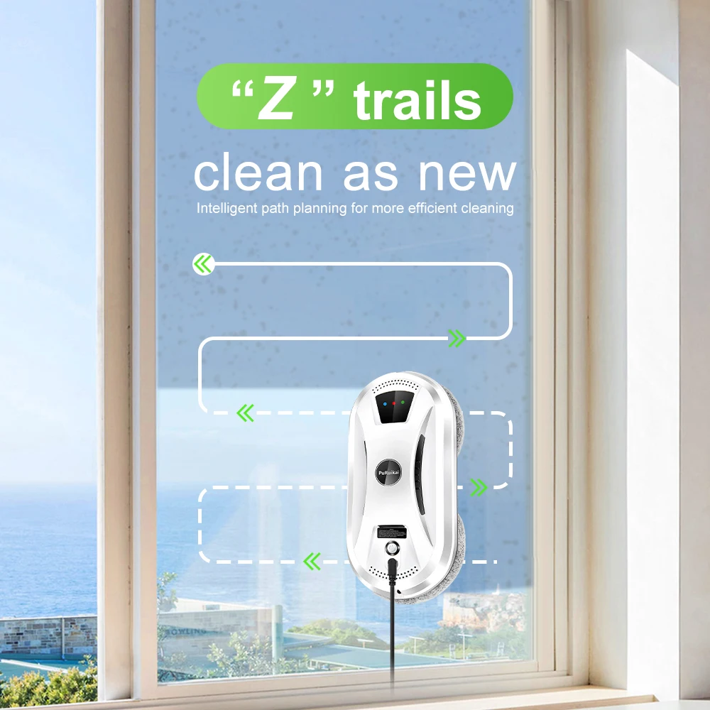 PuRuiKai Ultra thin Robot vacuum cleaner window cleaning robot window electric glass limpiacristales remote control for home