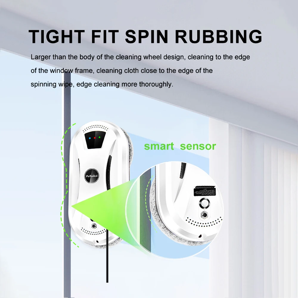PuRuiKai Ultra thin Robot vacuum cleaner window cleaning robot window electric glass limpiacristales remote control for home