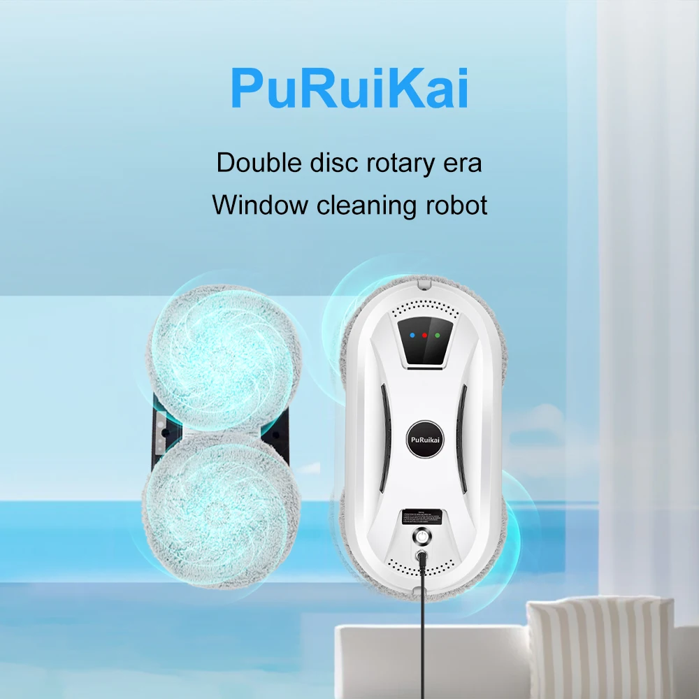 PuRuiKai Ultra thin Robot vacuum cleaner window cleaning robot window electric glass limpiacristales remote control for home