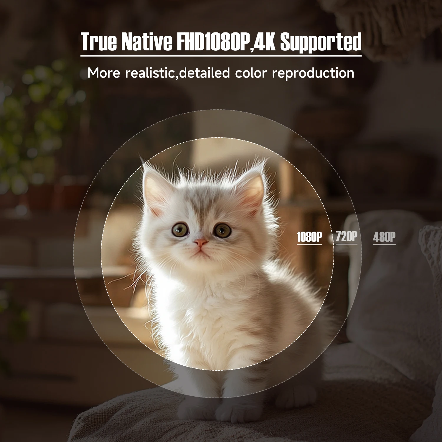 Magcubic 650ANSI L018 Projector 4K Native 1080P Auto Focus & Keystone Correction Android11 BT5.2 WIFI6 360° Portable Home Cinema Magcubic 650ANSI L018 Projector 4K Native 1080P Auto Focus & Keystone Correction Android11 BT5.2 WIFI6 360° Portable Home Cinema