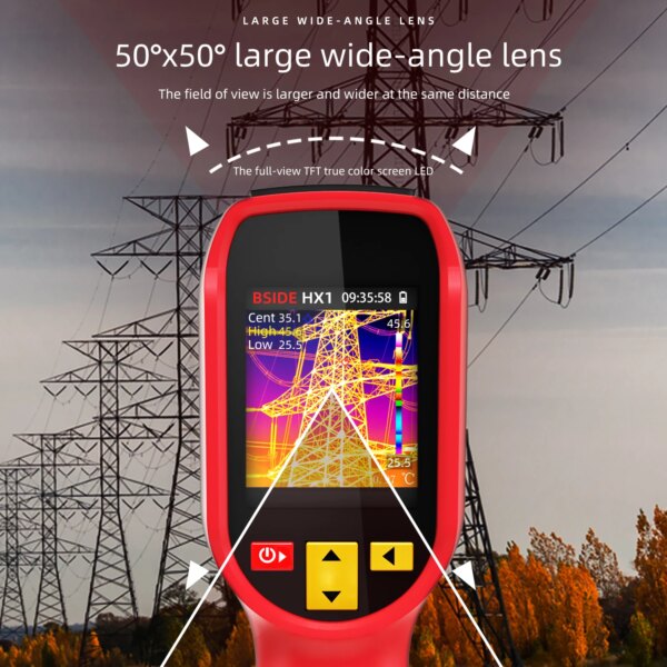 BSIDE NEW Thermal Imager Camera HX1 HX3 Laser Thermographic HD Resolution For Circuit PCB Repair Pipeline Detection Medical - Image 4