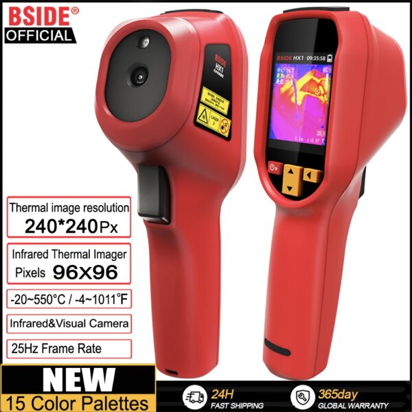BSIDE NEW Thermal Imager Camera HX1 HX3 Laser Thermographic HD Resolution For Circuit PCB Repair Pipeline Detection Medical