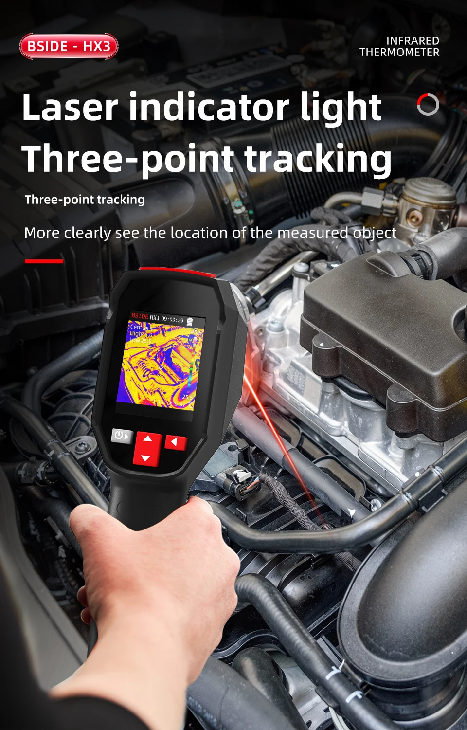 BSIDE NEW Thermal Imager Camera HX1 HX3 Laser Thermographic HD Resolution For Circuit PCB Repair Pipeline Detection Medical