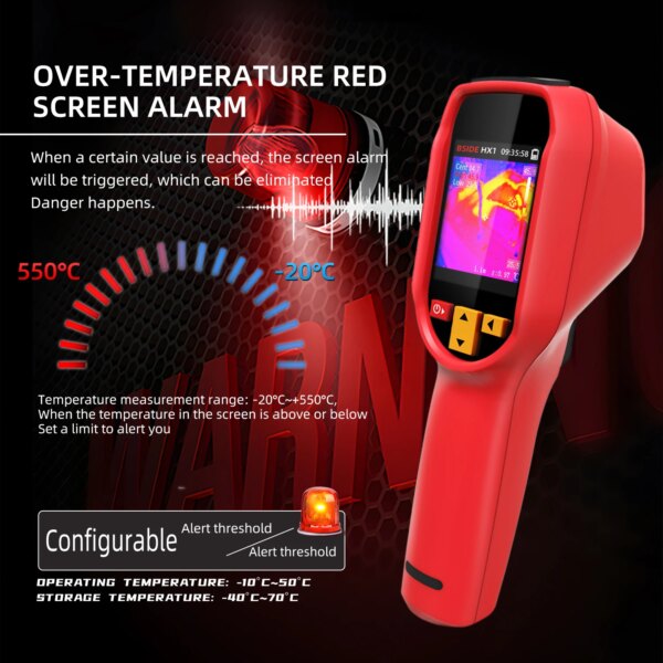 BSIDE NEW Thermal Imager Camera HX1 HX3 Laser Thermographic HD Resolution For Circuit PCB Repair Pipeline Detection Medical - Image 3