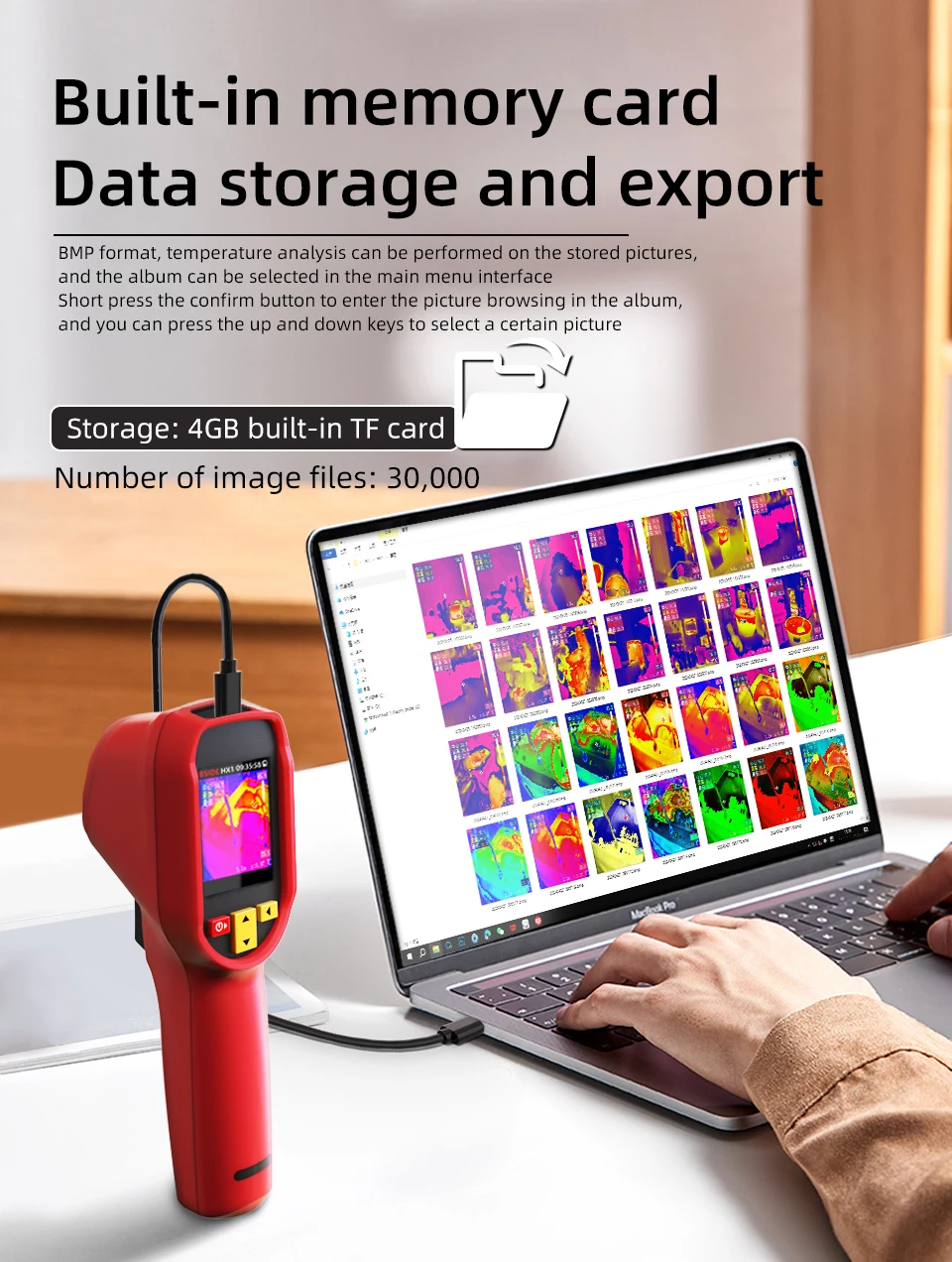BSIDE NEW Thermal Imager Camera HX1 HX3 Laser Thermographic HD Resolution For Circuit PCB Repair Pipeline Detection Medical