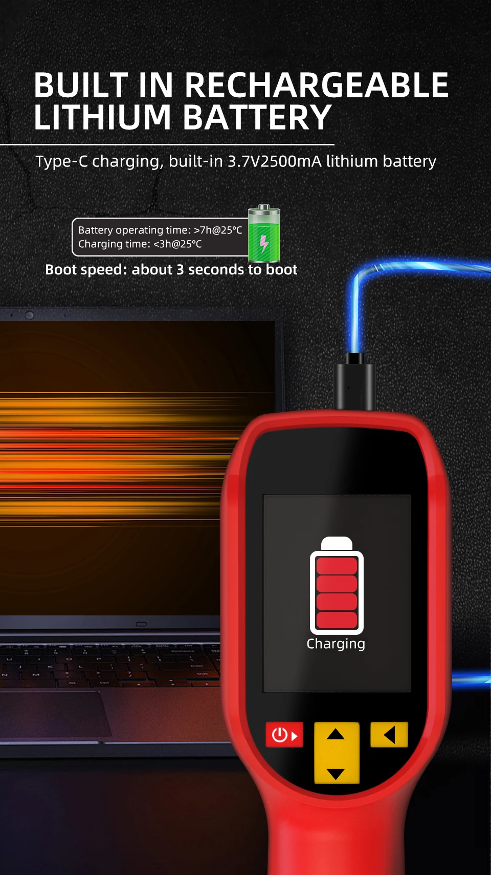 BSIDE NEW Thermal Imager Camera HX1 HX3 Laser Thermographic HD Resolution For Circuit PCB Repair Pipeline Detection Medical