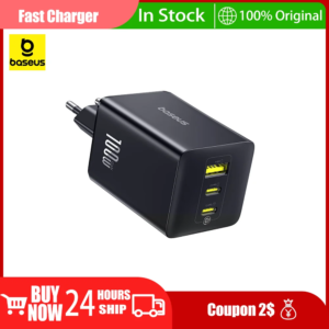 Baseus Fast Charger PD 100W Type C USB EU Charger Support Portable Fast Charger for Huawei iPhone 16 15 14 13 Laptop Charger