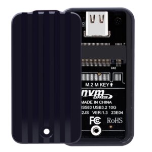 NVMe SSD Enclosure Type-C USB3.1 M.2 SSD Case Gen2 10Gbps Hard Disk Adapter Card Aluminum Alloy for M.2 2230 SSD