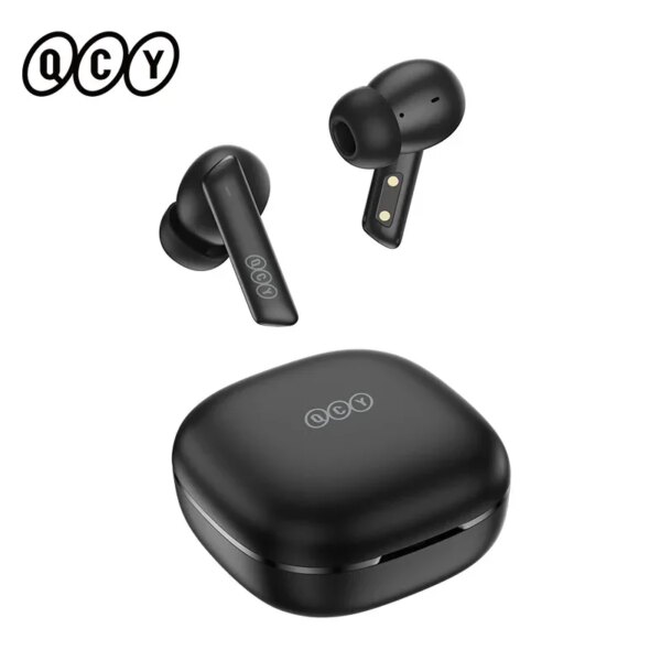NEW QCY HT05 ANC Wireless TWS Bluetooth 5.2 Earphones 40dB Active Noise Cancellation Headset 6 Mic ENC HD Call TWS Earbuds