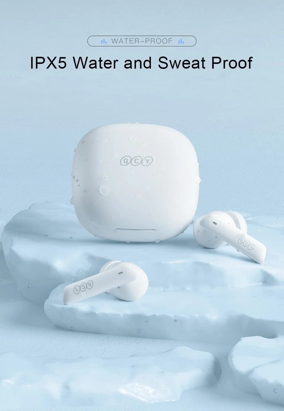 NEW QCY HT05 ANC Wireless TWS Bluetooth 5.2 Earphones 40dB Active Noise Cancellation Headset 6 Mic ENC HD Call TWS Earbuds