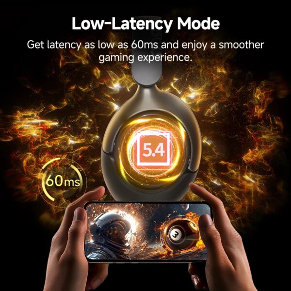 QCY H3 Pro ANC Wireless Headphone 50dB Noise Canceling Hi-Res Spatial Audio Earphone with LDAC Bluetooth 5.4 Over Ear Headset - Image 6