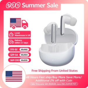 QCY MeloBuds Pro ANC Wireless Bluetooth Earphones 46dB Hybrid ANC Hi-Res LDAC Bluetooth 5.3 Earbuds 6 Mic 34H Playtime