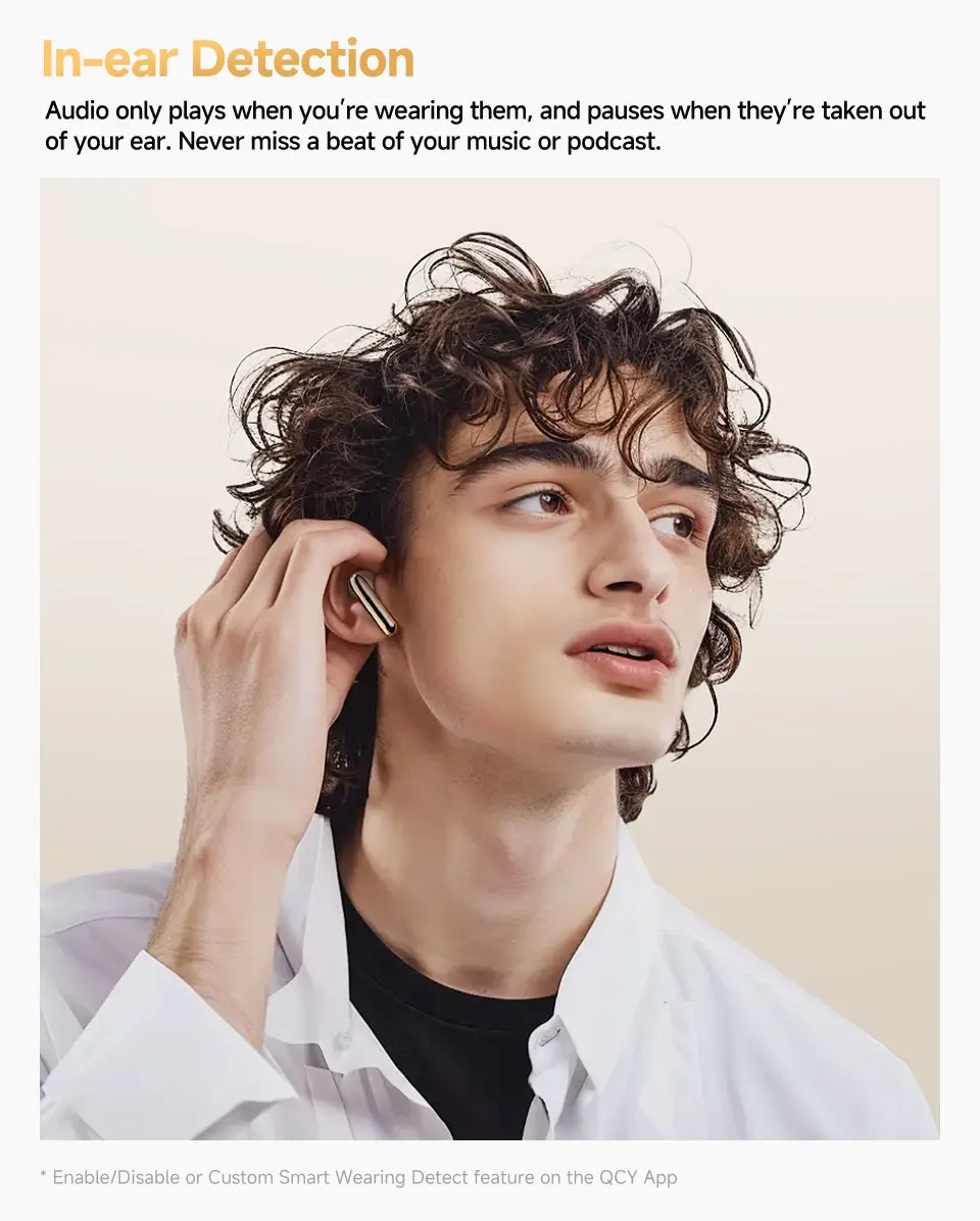 QCY MeloBuds Pro ANC Wireless Bluetooth Earphones 46dB Hybrid ANC Hi-Res LDAC Bluetooth 5.3 Earbuds 6 Mic 34H Playtime