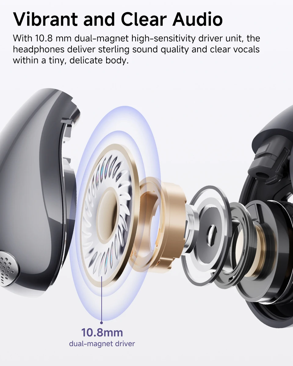 QCY Crossky C30 Wireless Earphones Bluetooth 5.4 Ear clip TWS Sports Earbuds Open Ear Earclip Dual-Connection Headphone