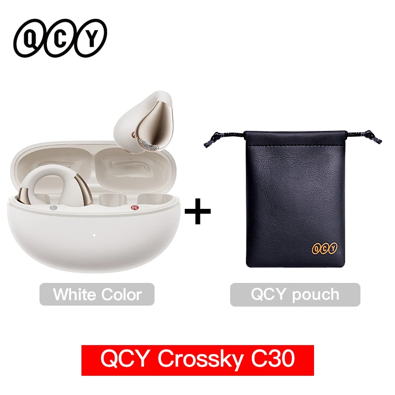 White with Pouch