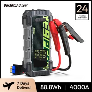 YESPER Car Battery Charger Booster Jump Starter 4000a 12V Battery Booster For Car Portable Car Booster Jump Starter With PD 100W