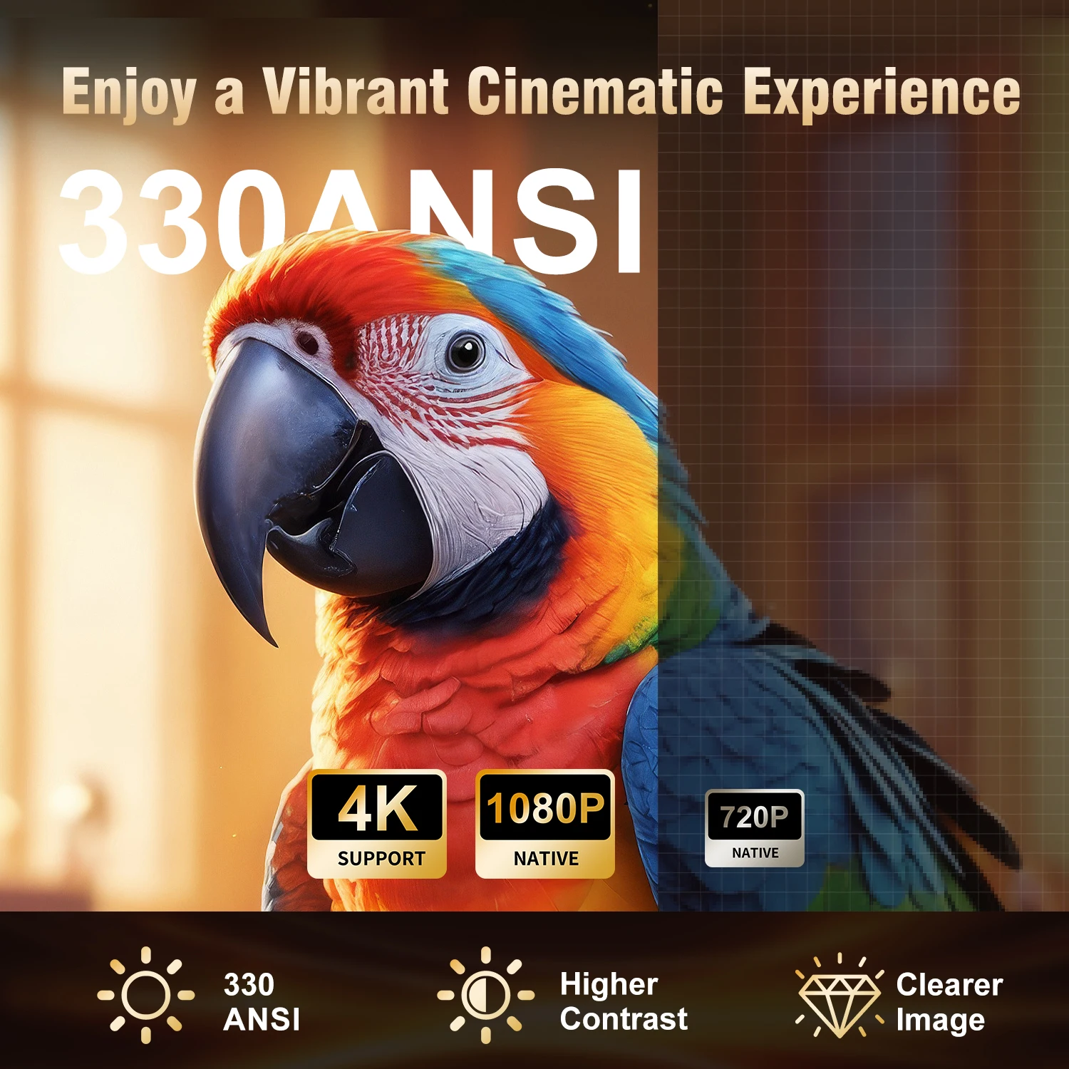 Magcubic HY310 Mini Projector for Outdoor Movies Auto Focus 1080P 330ANSI Android 11 WiFi6 BT5.4 4K with Air Mouse Voice Remote Magcubic HY310 Mini Projector for Outdoor Movies Auto Focus 1080P 330ANSI Android 11 WiFi6 BT5.4 4K with Air Mouse Voice Remote